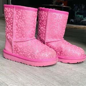 UGG Pink Patterned Boots